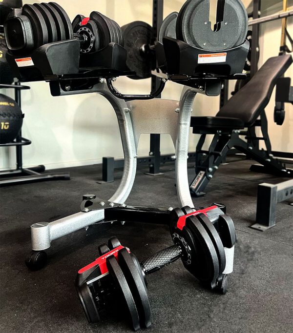 TOORX FITNESS - SELECTOR DUMBBELL PAIR WITH ROLLING STATION - ÁLLÍTHATÓ KÉZISÚLYZÓ PÁRBAN GURULÓ ÁLLVÁNNYAL - Image 2