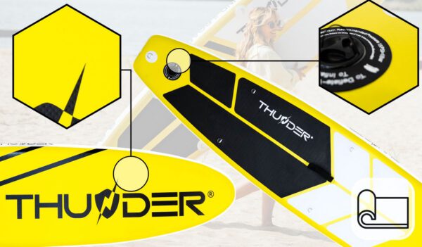 THUNDER OUTDOOR - SUNRISE 2.0 SUP BOARD - SUP DESZKA KIEGÉSZÍTŐKKEL - 320 X 76 X 15 CM - Image 6
