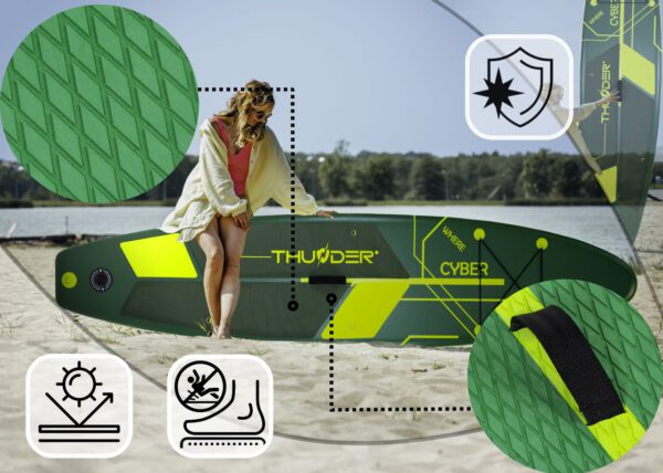 THUNDER OUTDOOR - CYBERSTORM 2.0 - SUP BOARD - SUP DESZKA KIEGÉSZÍTŐKKEL - 320 X 76 X 15 CM - Image 8