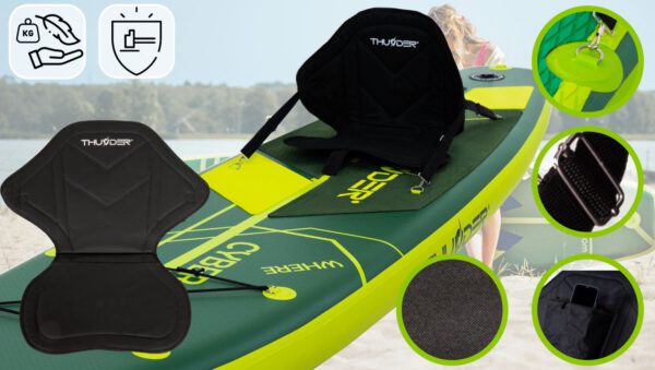 THUNDER OUTDOOR - CYBERSTORM 2.0 - SUP BOARD - SUP DESZKA KIEGÉSZÍTŐKKEL - 320 X 76 X 15 CM - Image 6