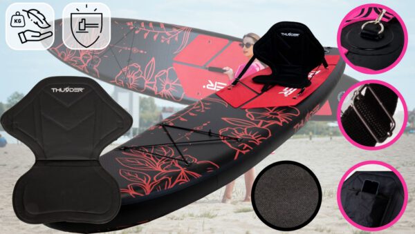THUNDER OUTDOOR - MOTH SUP BOARD - SUP DESZKA KIEGÉSZÍTŐKKEL - 320 X 76 X 15 CM - Image 4