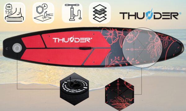 THUNDER OUTDOOR - MOTH SUP BOARD - SUP DESZKA KIEGÉSZÍTŐKKEL - 320 X 76 X 15 CM - Image 3
