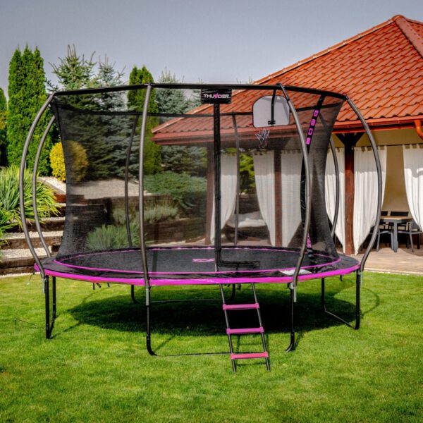 THUNDER OUTDOOR - INSIDE ULTRA 16 FT, PINK - BELSŐ HÁLÓS SPORT TRAMBULIN 488 CM, FEKETE-PINK - Image 5