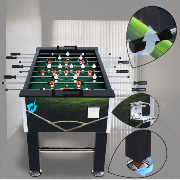THUNDER - SPORT FOOSBALL TABLE - SPORT CSOCSÓASZTAL - 141 X 77 X 86.5 CM - Image 7