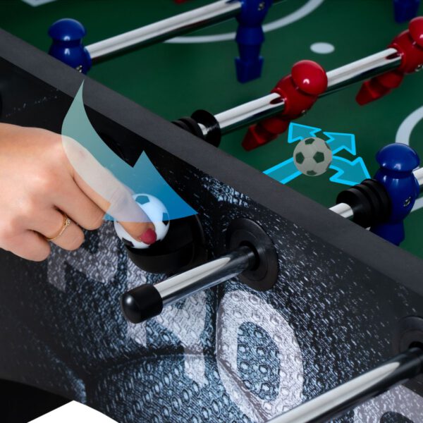 THUNDER - PRO FOOSBALL TABLE - PROFI CSOCSÓASZTAL - 140 X 74 X 88 CM - Image 5