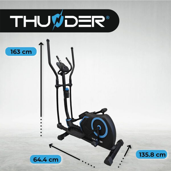 THUNDER - ZEPHYR ELLIPTICAL TRAINER - MÁGNESFÉKES OTTHONI ELLIPTIKUS TRÉNER, 135 KG TESTSÚLYIG - Image 4