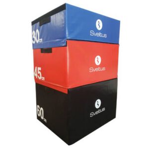 SVELTUS - SOFT PLYO BOX SET - HÁROMRÉSZES PUHA PLIOMETRIKUS DOBOZ SZETT - 30-45-60 CM