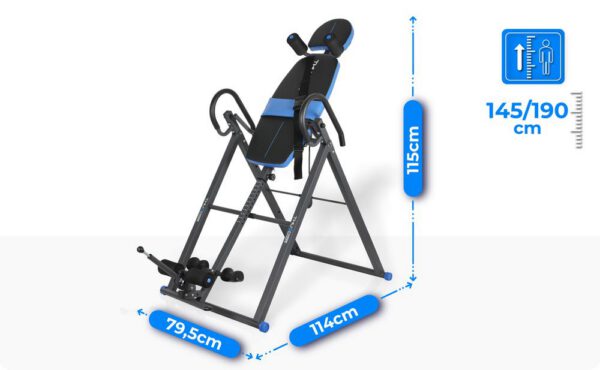 THUNDER - INVERSION TABLE - FORGATHATÓ GERINCNYÚJTÓ PAD 150 KG TESTSÚLYIG - Image 2