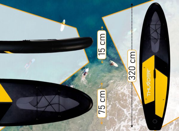THUNDER OUTDOOR - ONYX SUP BOARD - SUP DESZKA KIEGÉSZÍTŐKKEL - 320 X 76 X 15 CM - Image 9