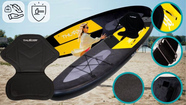 THUNDER OUTDOOR - ONYX SUP BOARD - SUP DESZKA KIEGÉSZÍTŐKKEL - 320 X 76 X 15 CM - Image 4