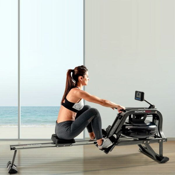 TOORX FITNESS - ROWER SEA 90 VÍZELLENÁLLÁSOS EVEZŐGÉP, 130 KG TERHELHETŐSÉG, 6 FOKOZATÚ ELLENÁLLÁS