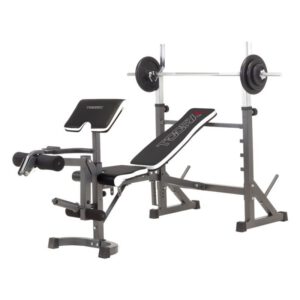 TOORX FITNESS - WBX 90 WEIGHT BENCH - KOMBINÁLT SÚLYZÓPAD ÁLLÍTHATÓ FEKVENYOMÓ PADDAL, LÁBGÉPPEL ÉS SCOTT PADDAL