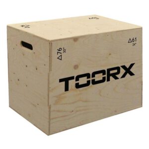 TOORX FITNESS - PLYO BOX LARGE - NAGYMÉRETŰ PLIOMETRIKUS DOBOZ FÁBÓL - 51X61X76 CM