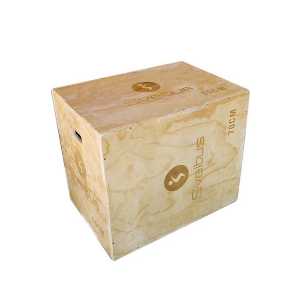 SVELTUS - WOOD PLYO BOX - PLIOMETRIKUS DOBOZ FÁBÓL - 50 X 60 X 70 CM