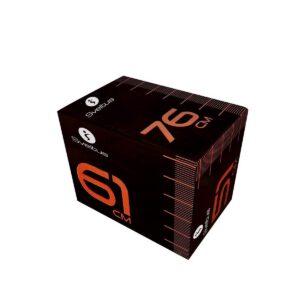 SVELTUS - WOOD PLYOBOX FOAM COVER - VINYL BORÍTÁSÚ PÁRNÁZOTT PLYO BOX - 51 X 61 X 76 CM, 20 KG