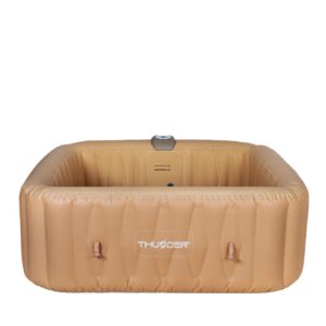 THUNDER - FRAPPE SPA - VÍZMELEGÍTŐS FELFÚJHATÓ HIDROMASSZÁZS MEDENCE 130 FÚVÓKÁS JACUZZI RENDSZERREL - 185 X 185 X 65 CM